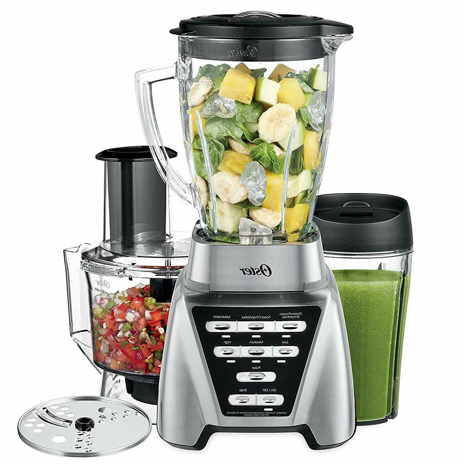 Oster Pro 1200 Blender with Glass Jar plus Smoothie Cup & Fo